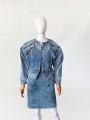 Jeansowa kurtka vintage 1980s