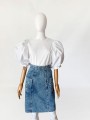 Jeansowa spódnica vintage 1980s hafty