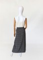 Maxi spódnica vintage w drobne kwiaty