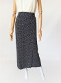 Maxi spódnica vintage w drobne kwiaty