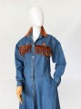 Jeansowa maxi sukienka vintage western