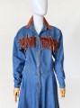 Jeansowa maxi sukienka vintage western