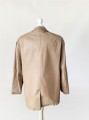 Skórzana kurtka taupe vintage 1980s/1990s