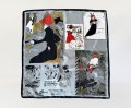 Jedwabna apaszka vintage Toulouse-Lautrec Belle Époque