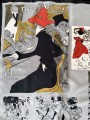 Jedwabna apaszka vintage Toulouse-Lautrec Belle Époque