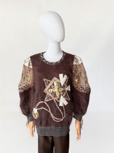 Zdobiony moherowy sweter vintage 1980s (3).jpg