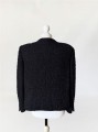 Marynarka vintage z wełny boucle z dekoracyjnymi guzikami