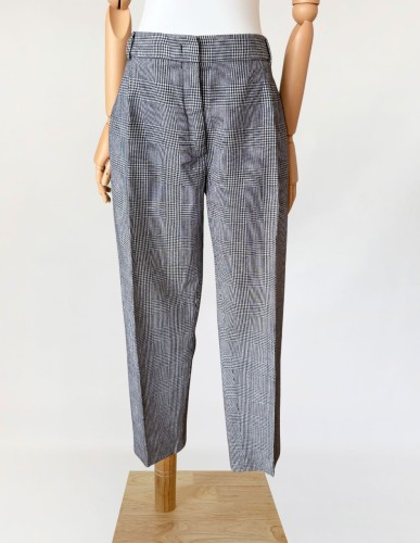 Weekend Max Mara spodnie w drobną pepitkę