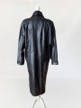 deadstock: długi skórzany płaszcz vintage