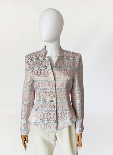 Żakardowa marynarka vintage brocade