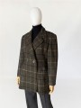 Wełniana kurtka/marynarka vintage w kratę