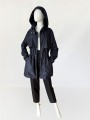 Armani granatowa parka/wiatrówka z kapturem
