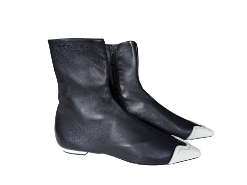 Emporio Armani skórzane botki