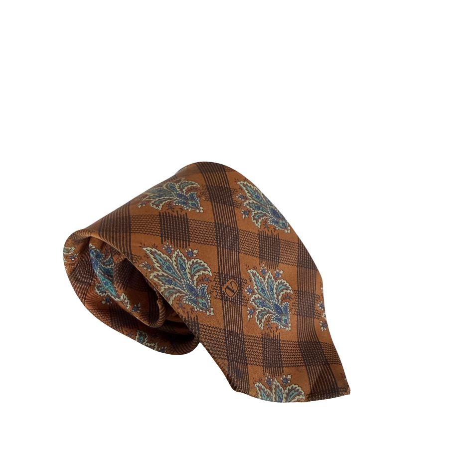 Valentino jedwabny krawat vintage