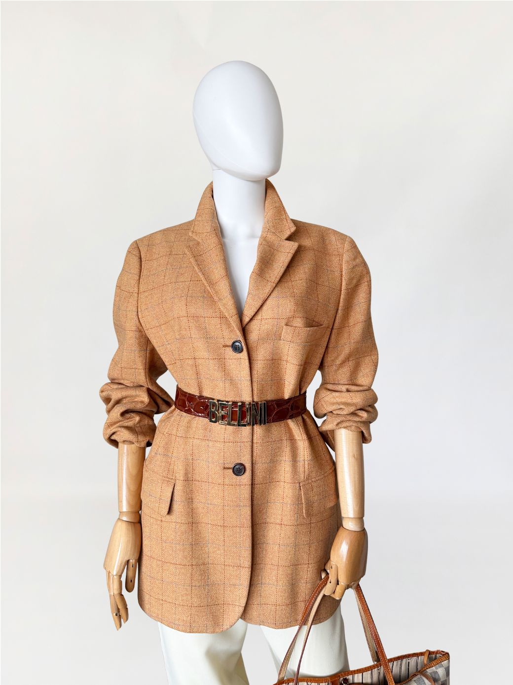 Bogner wełniana marynarka vintage 1980s