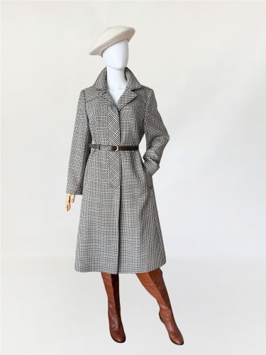 Długi wełniany płaszcz w pepitkę vintage 1970s (5).jpg