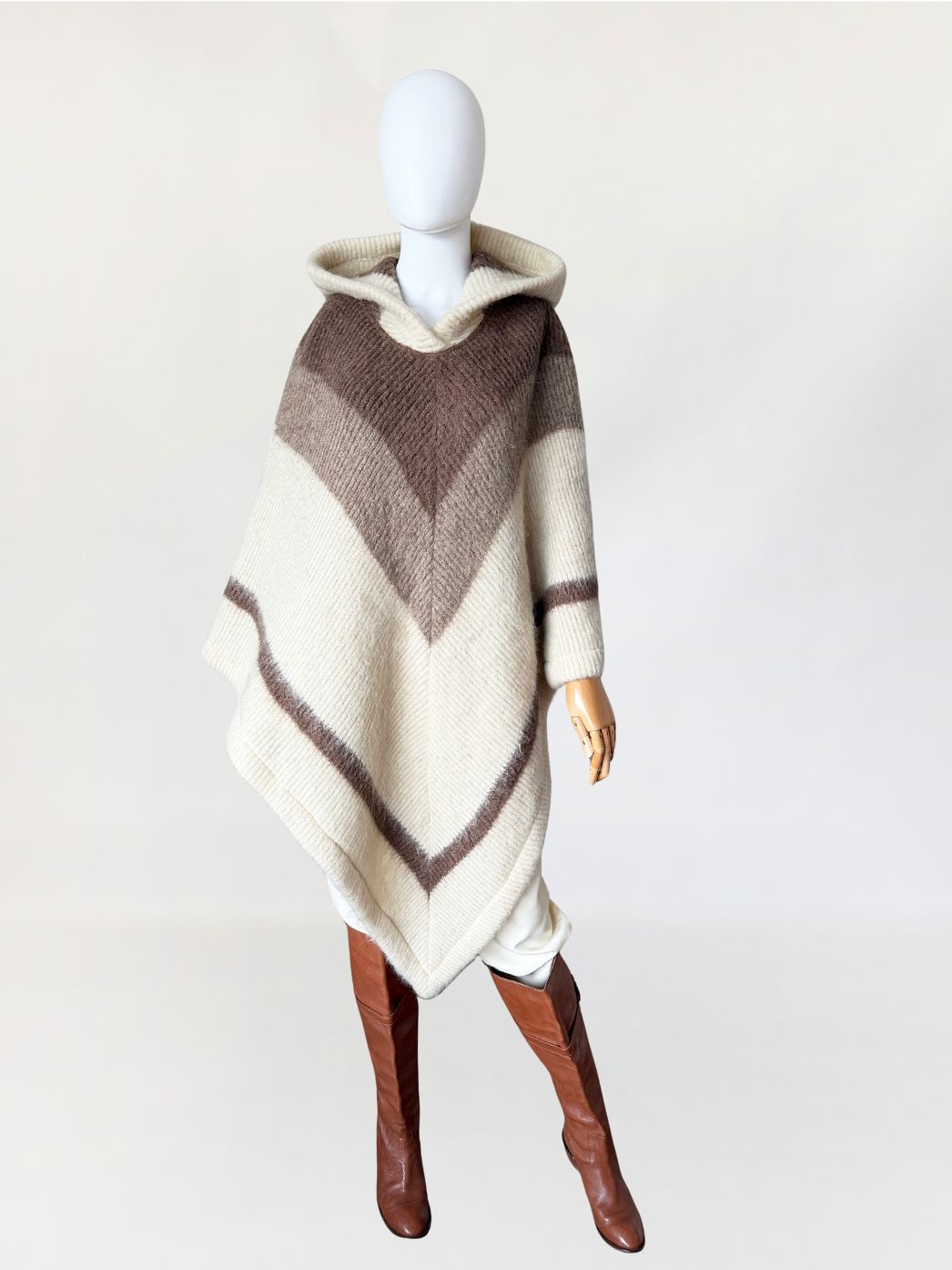 Wełniane poncho peleryna vintage 1970s Icewool