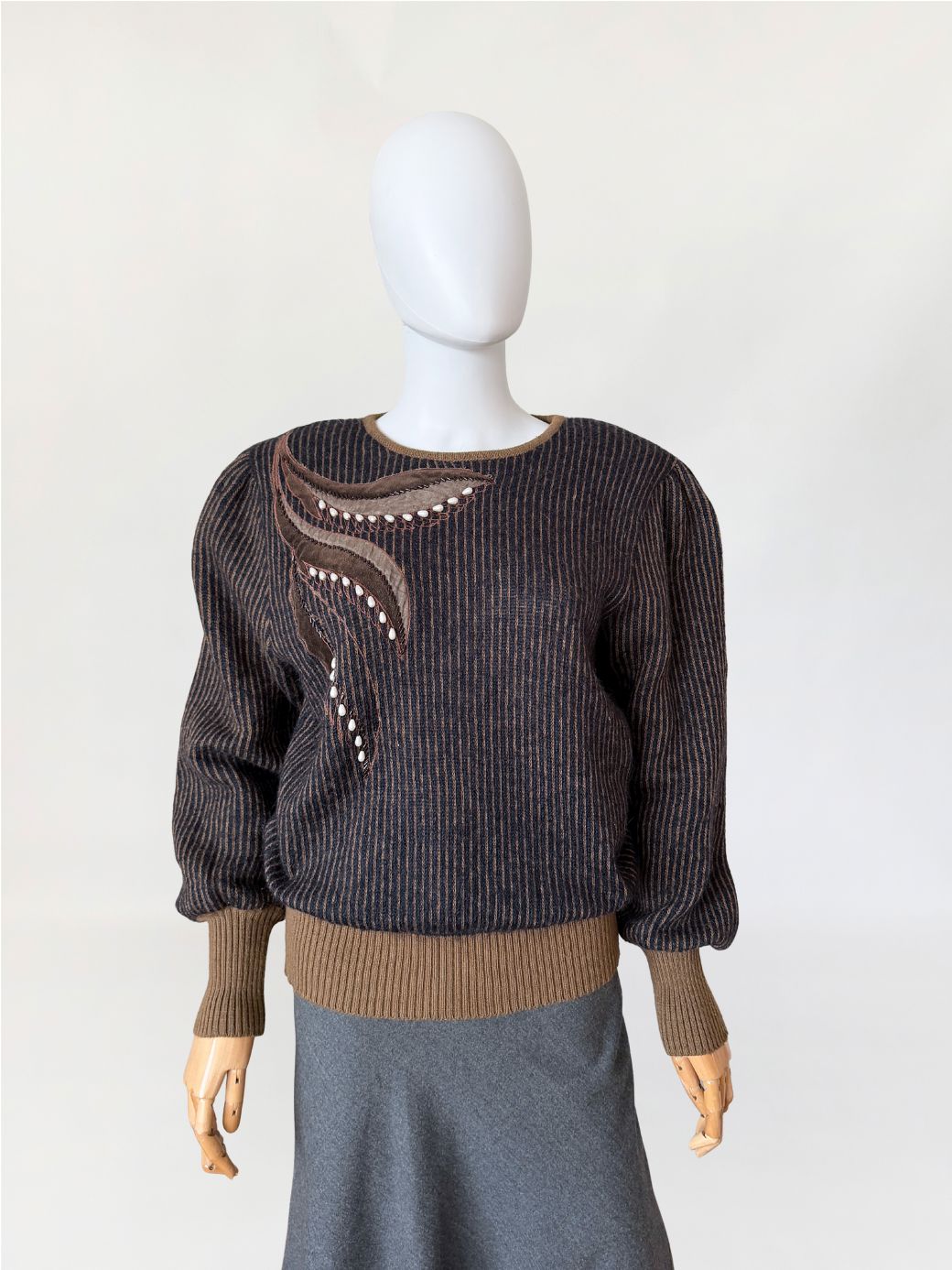 Włoski wełniany sweter vintage