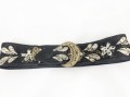 Skórzany zdobiony pas vintage