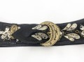 Skórzany zdobiony pas vintage