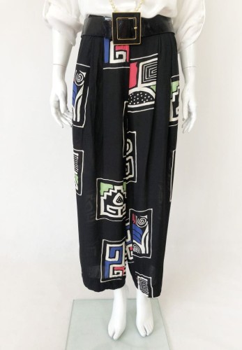 Wzorzyste spodnie vintage