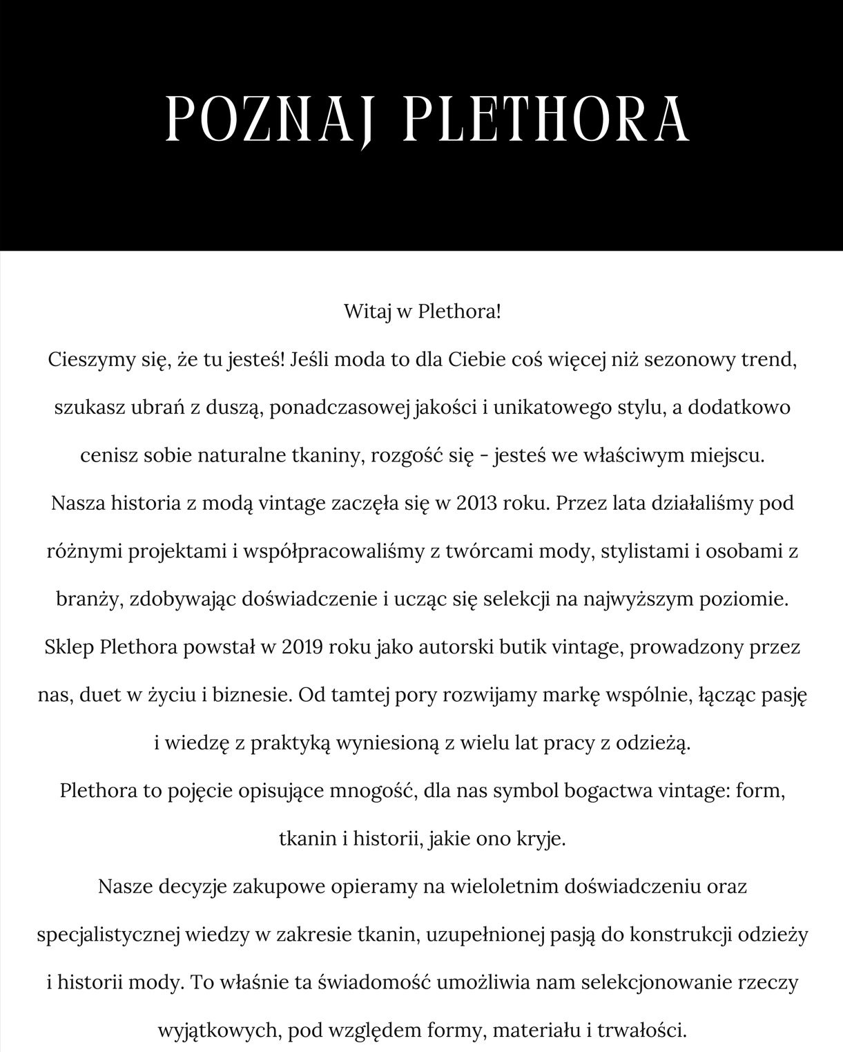 Poznaj Plethora – część 1